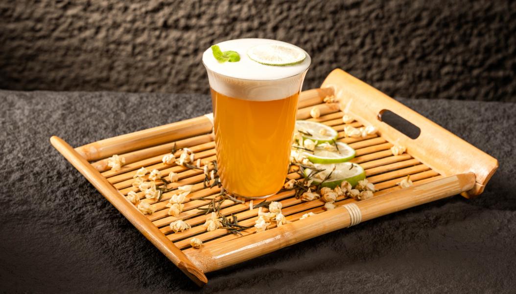 火鍋春季甜品，加盟店新品，抹茶奶豆腐！